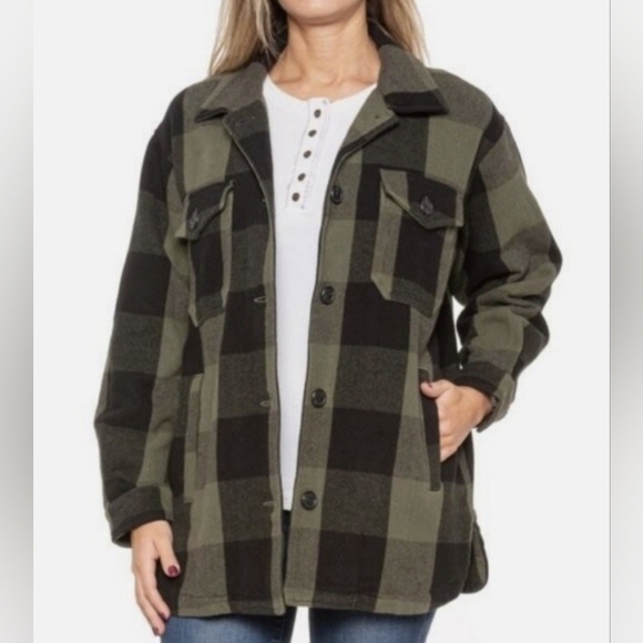 Lucky Brand Jackets & Blazers - Lucky Brand Plaid Shirt Jacket , Size Medium